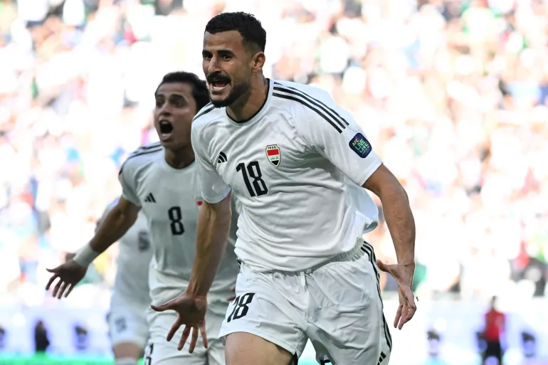 المنتخب العراقي فاز على نظيره الياباني المتوج بلقب كأس آسيا 4 مرات (الفرنسية)
