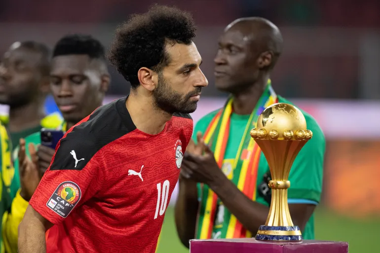 محمد صلاح خسر نهائي كأس أمم أفريقيا مرتين (غيتي)
