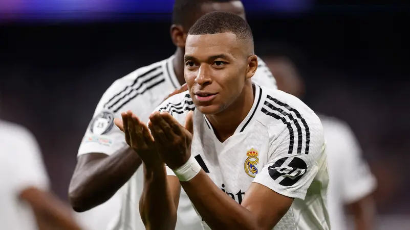 مبابي سجل في مباراته الأولى بدوري الأبطال بقميص ريال مدريد