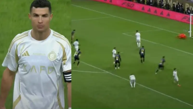 رونالدو يضيع ركلة جزاء في أول مباراة له مع النصر في السعودية