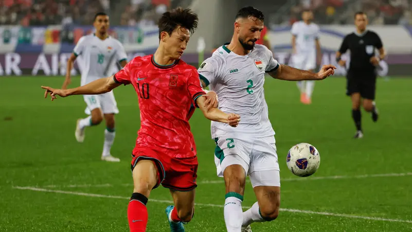 العراق يتعرض لهزيمة ضد كوريا الجنوبية في تصفيات كأس العالم