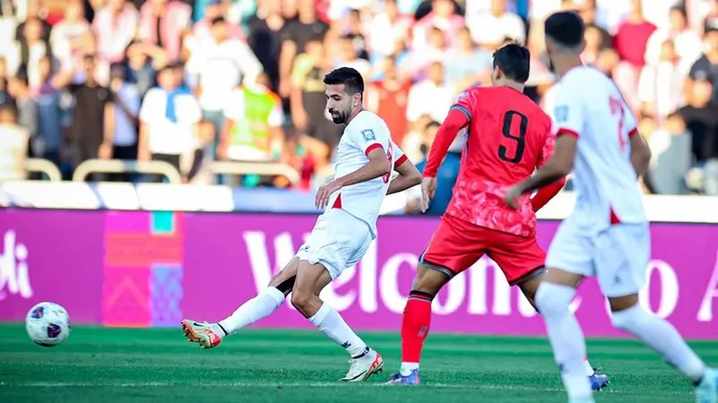 منتخب نشامى الأردن يتعرض للهزيمة أمام كوريا الجنوبية في تصفيات كأس العالم