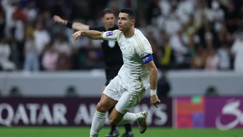 النصر يحقق الفوز على الغرافة بتألق كريستيانو رونالدو 