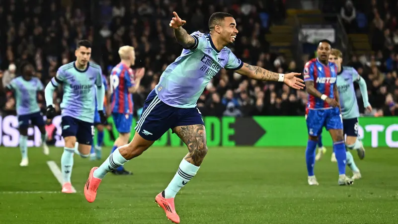 أرسنال يقدم أداء مميز ويحقق فوزاً ساحقاً على كريستال بالاس 