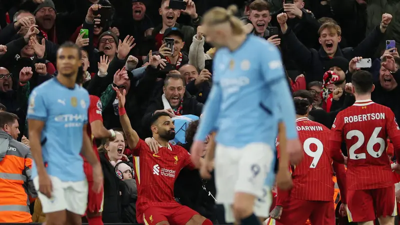 ليفربول يتفوق على مانشستر سيتي بفوزه المثير