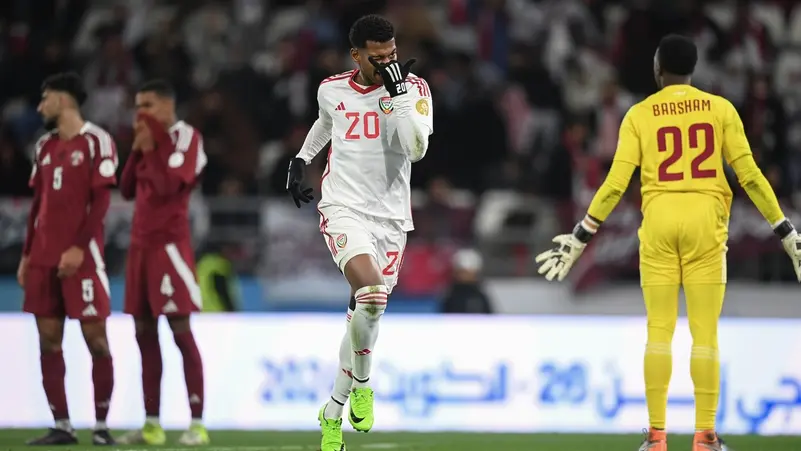 تفاصيل تعادل المنتخب الإماراتي مع نظيره القطري في كأس الخليج العربي