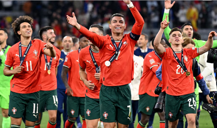 البرتغال تتوج بدوري الأمم الأوروبية بعد مباراة مثيرة