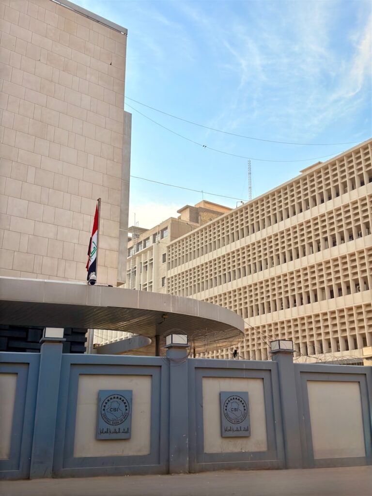 A building with a flag on top of it
