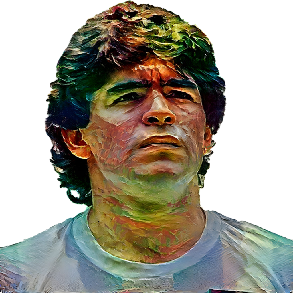 صورة للاعب الراحل دياكو مارادونا