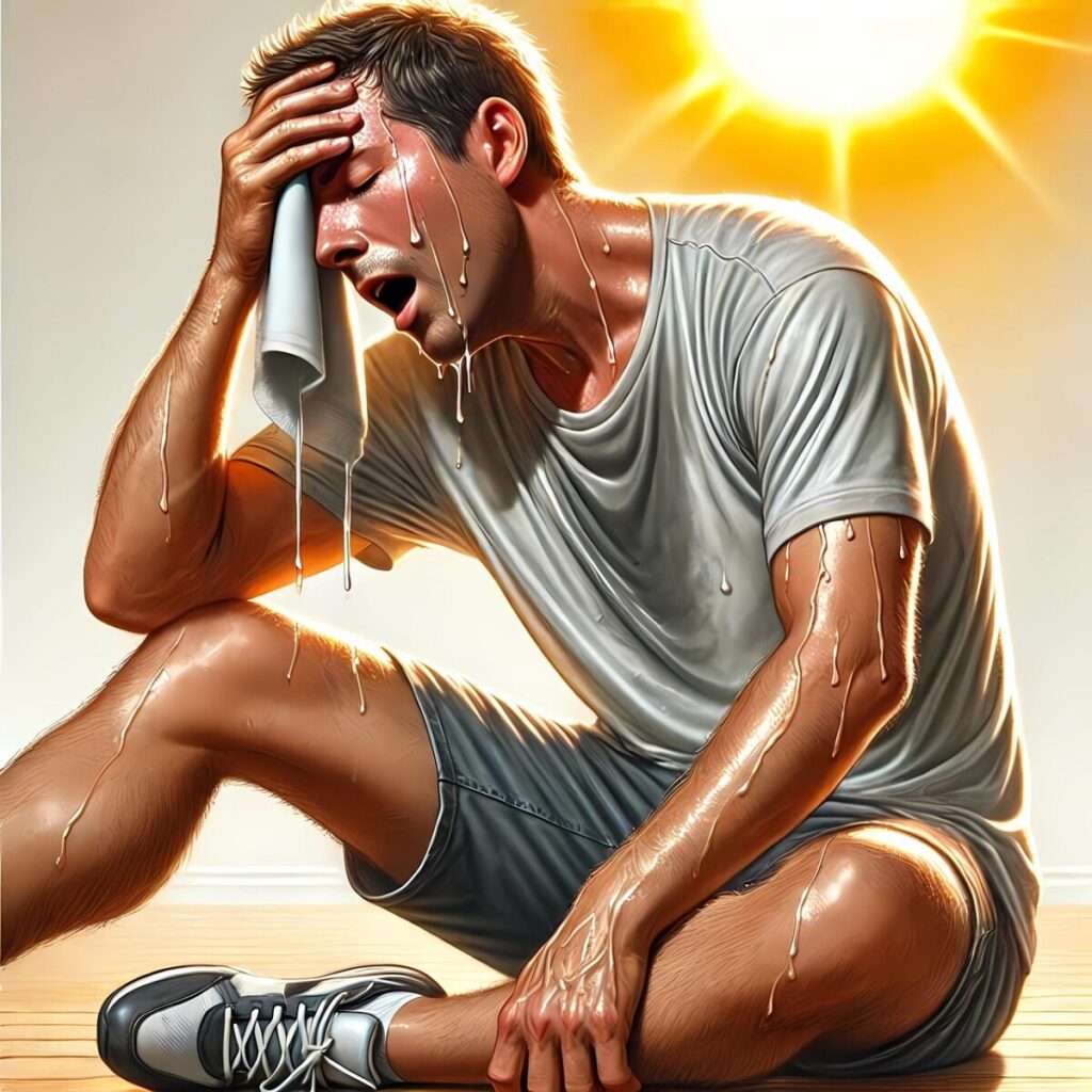 صورة تعبيرية لشخص تحت وطئة حرارة الشمس