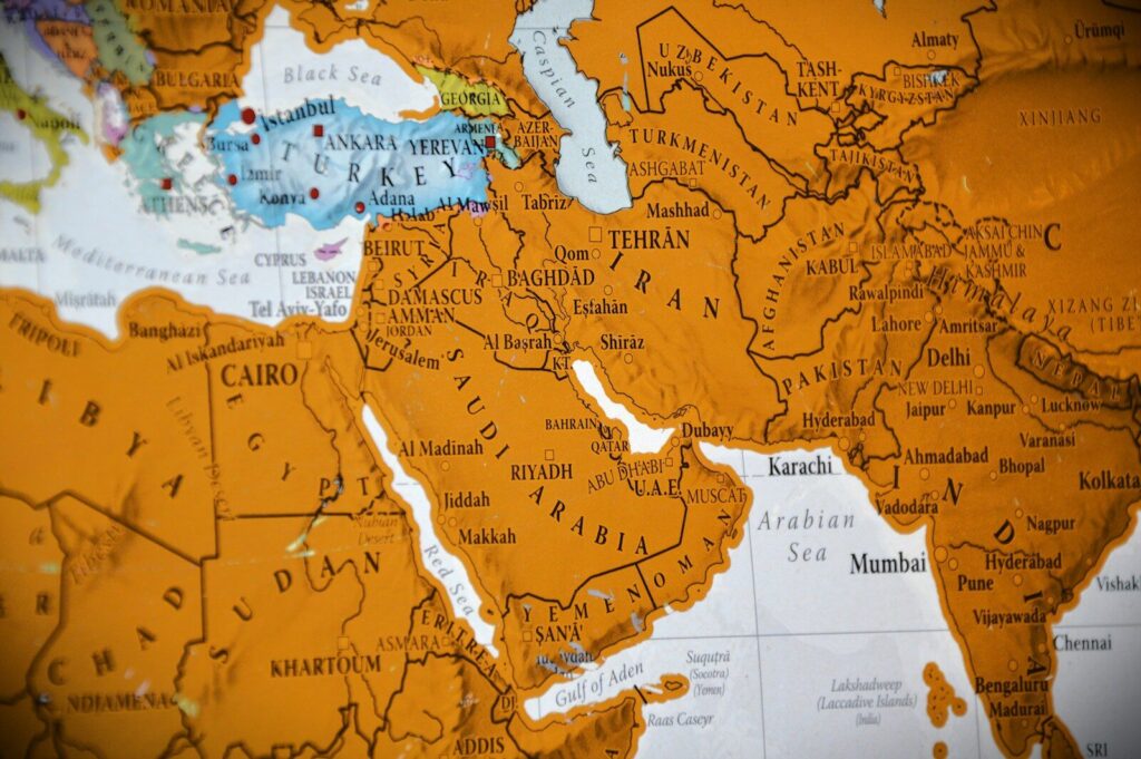 خريظة الشرق الاوسط