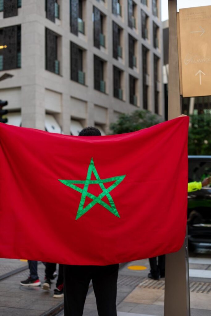 صورة تعبيرية للعلم المغربي خلال الانتخابات الاخيرة/المصدر/Pexels